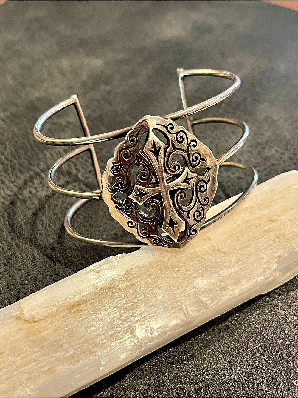 King Baby Studio 925 Silver Cross Cuff